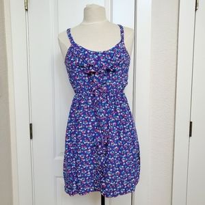 Rebecca Taylor silk floral blue dress